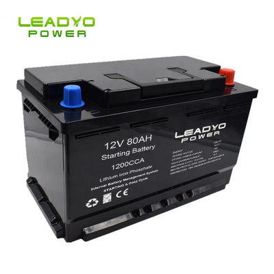 Αγορά Star-Stop Marine Lithium Battery 12v 80Ah CCA1200A Cracking & Deep Cycle Lifepo4 Batteries for Boat σε απευθείας σύνδεση κατασκευή