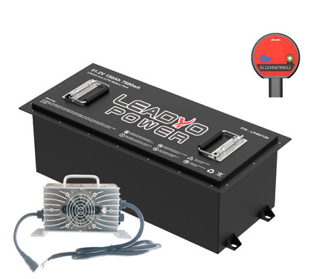 Λιθιογκολφ 48V 51.2V 150Ah LiFePO4 LFP μπαταρία με φορτιστή