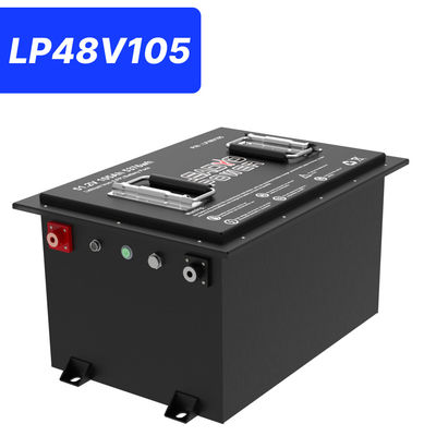 Αγορά 48V 105Ah 51.2V LiFePO4 μπαταρία καρότσι γκολφ, 250A BMS, 4000+ κύκλους μπαταρία λιθίου, Max 12.8kW ισχύς σε απευθείας σύνδεση κατασκευή