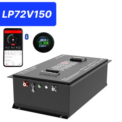 72V 150Ah 76.8V 250Amp έξυπνη μπαταρία LiFePO4 με LCD και Bluetooth