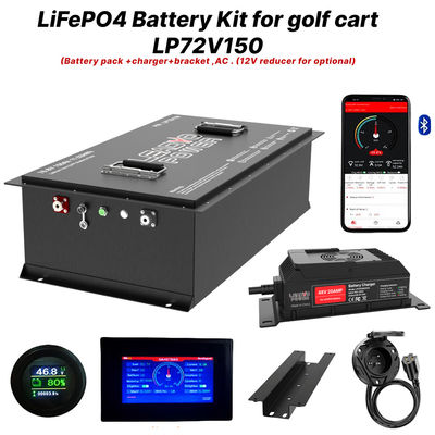 Αγορά 72V 150Ah 76.8V LiFePO4 μπαταρία γκολφ κιτ μετατροπής 5 ετών εγγύηση σε απευθείας σύνδεση κατασκευή