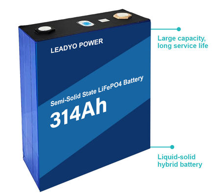 LiFePO4 Ημιστερεάς Κατάστασης 3.2V 314Ah Κυψέλες Μπαταριών Πρισματικού Τύπου Λιθίου