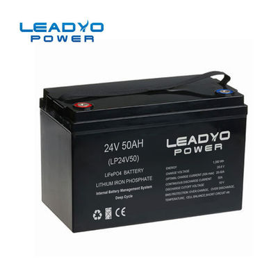Έξυπνη LiFePO4 μπαταρία 24V 50Ah μηχανών πατωμάτων καθαρίζοντας ελαφριά