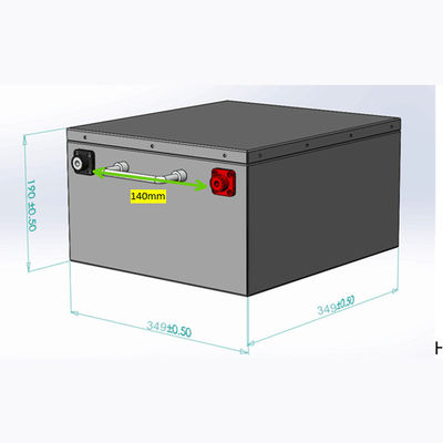 βαθιά μπαταρία κύκλων 12V 300Ah rv για το ρυμουλκό Motorhome Underseat τροχόσπιτων