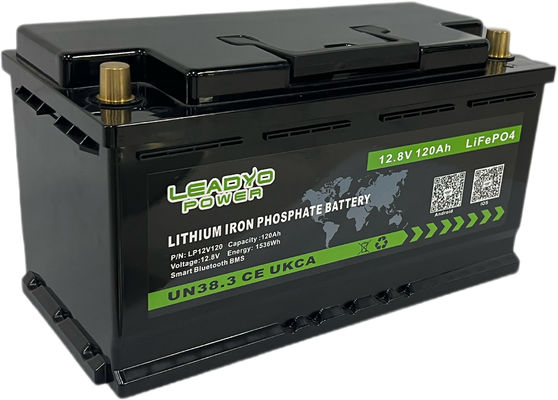 L5 Caravan Motorhome 12V Lithium Iron επαναφορτιζόμενη μπαταρία 100Ah 120Ah Lifepo4 μπαταρίες