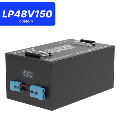 48V 150Ah 51.2V LiFePO4 Golf Cart Battery, 250A BMS, 4000+ Cycles Lithium Battery, Max 12.8kW Power